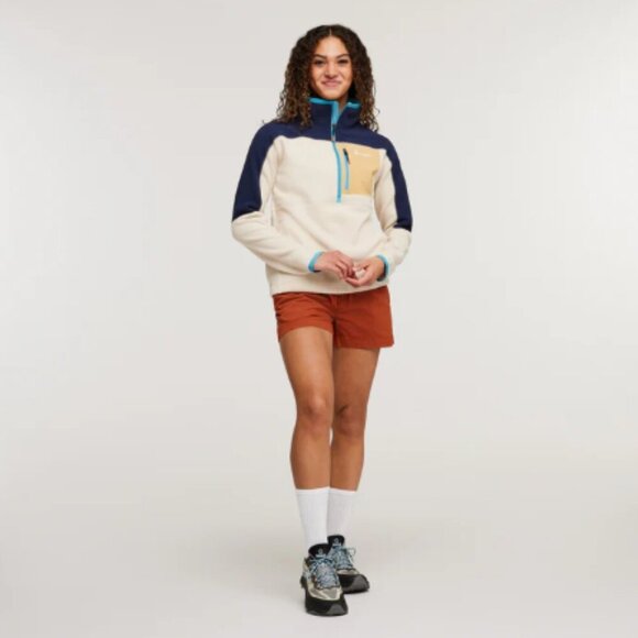 Cotopaxi Women's XL Abrazo Fleece Half-Zip Jacket Maritime Blue Cream NWT Jacket - Picture 8 of 11